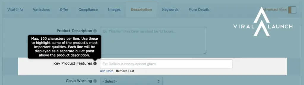 Optimizing the product description for character limits in amazon seller central