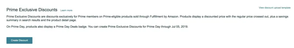 How to create an Amazon Prime Exclusive Discount