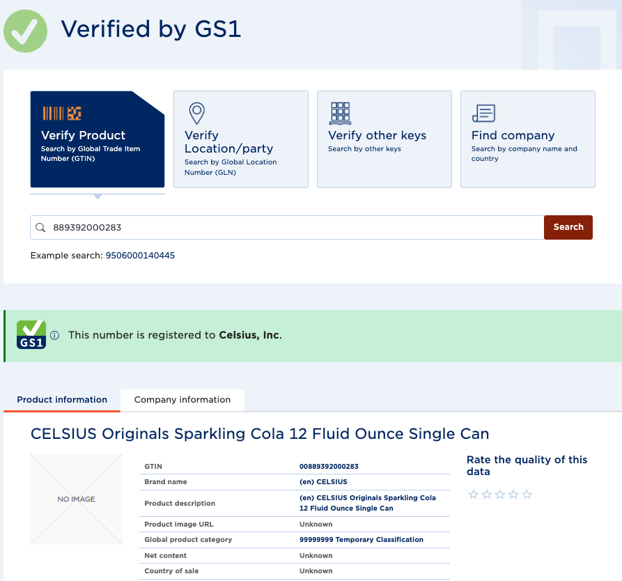 How to verify a UPC code is valid in GS1.