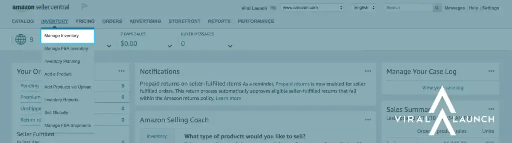 Finding character limits in amazon seller central under Manage Inventory
