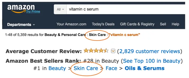Amazon product categorized correctly so customers can find and buy your product