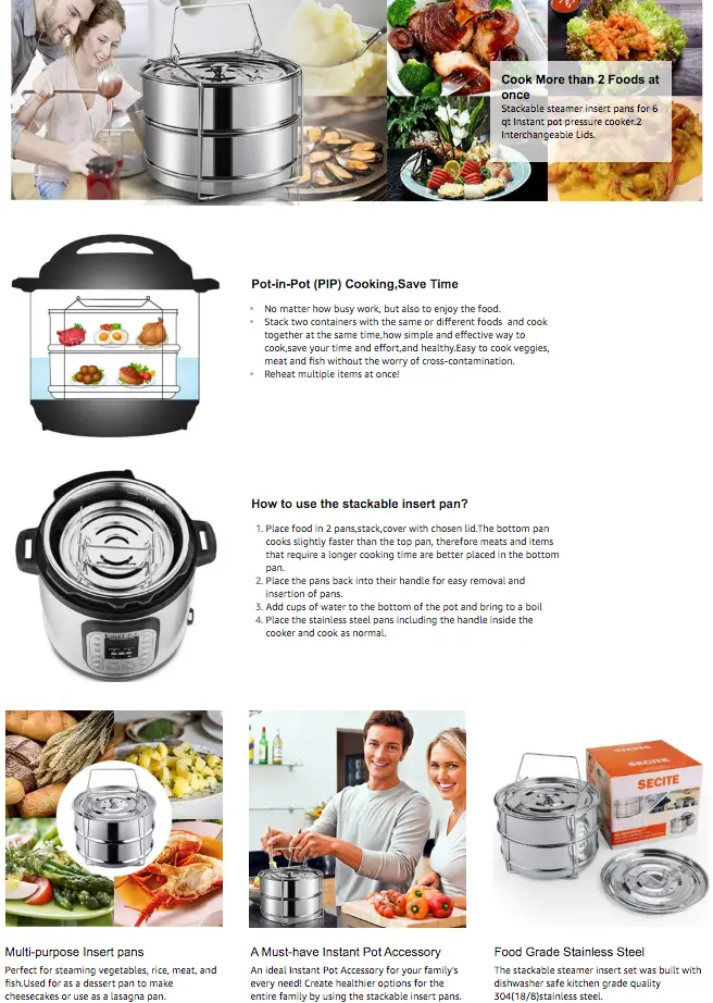Amazon enhanced brand content example with product directions, visual aids, and other details