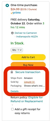 Customers can view amazon Seller Profiles by selecting the company name in the Buy Box.