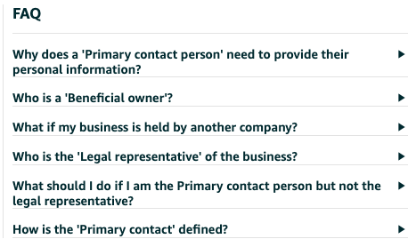 Amazon's on-page FAQs during the Seller Central Amazon signup help make these somewhat complicated terms easy to understand. 