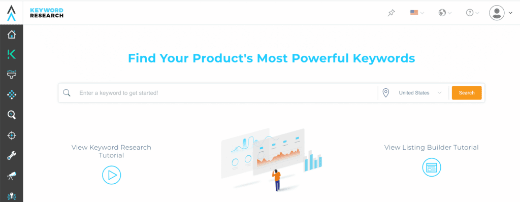 Screenshot of Viral Launch's keyword tool which can help Amazon sellers to optimize Product listings 