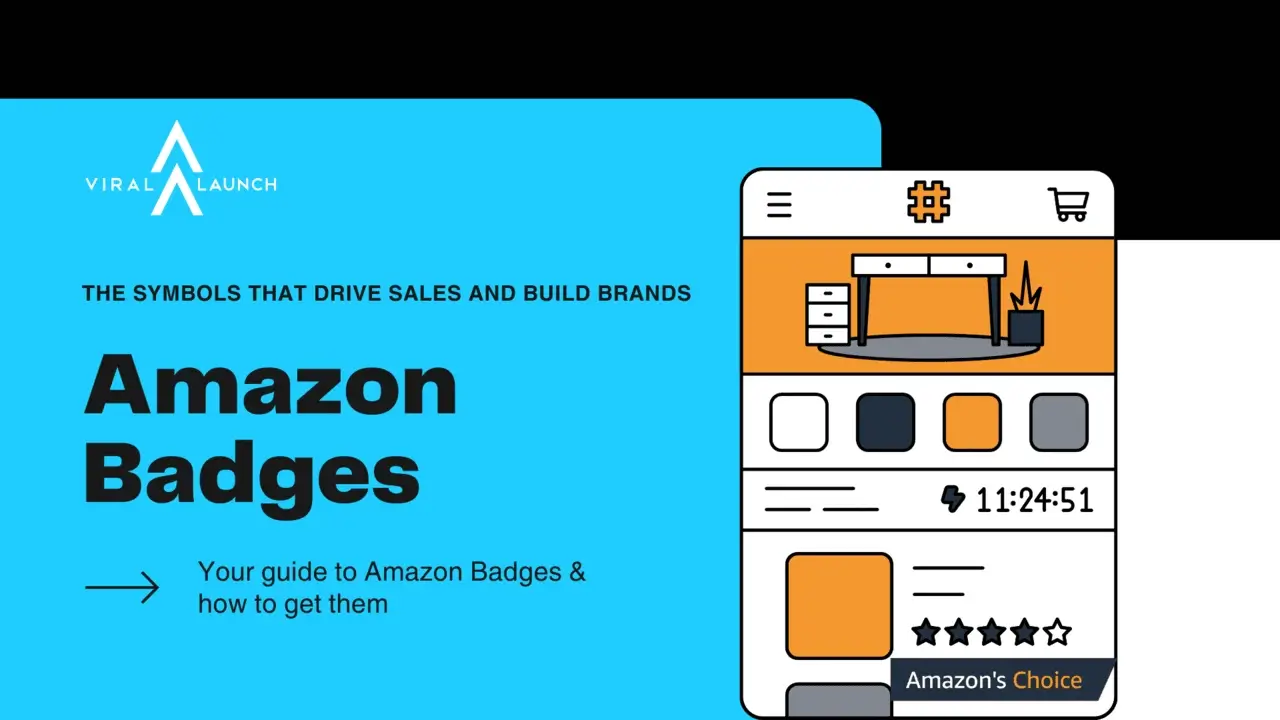 Graphic displaying various Amazon Badges and how to get them.
