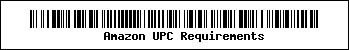 A picture of an Amazon UPC code.