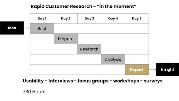 Rapid customer research interview data showing Ecommerce trends 