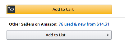 Example of another call to action on Amazon if the Amazon seller doesn't own the Buy Box which results in lower visibility