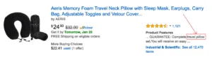 Amazon Neck Pillow Search Result