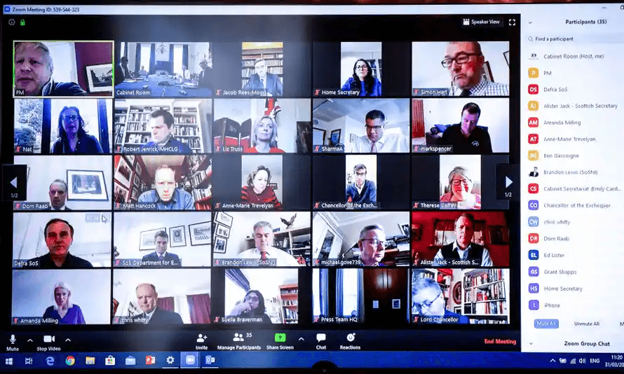 A Zoom meeting as an example of a B2B product