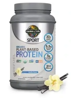 Garden of Life Vegan Vanilla Protein Powder product image.