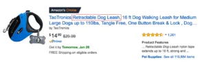 Amazon Dog Leash Search Result