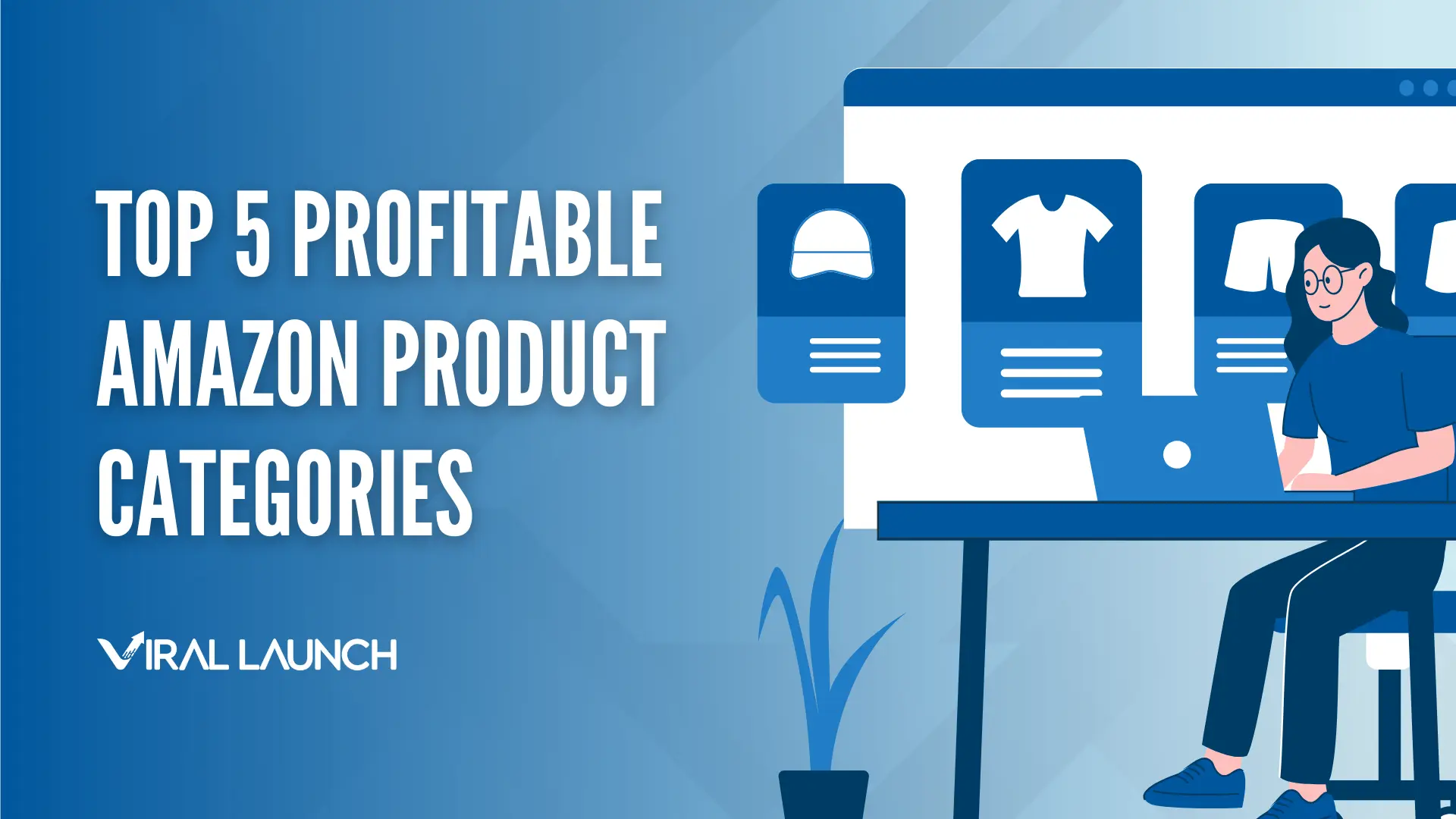 Top 5 most profitable Amazon product categories.