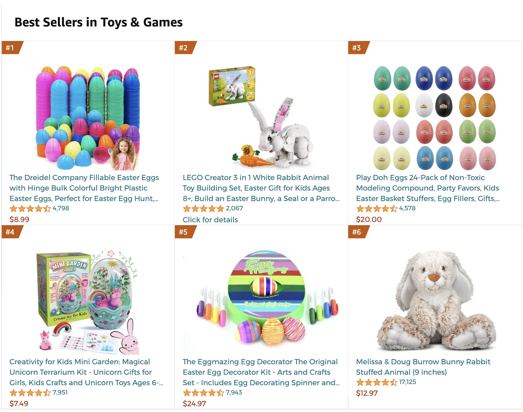 Amazon's best selling in Toys and Games category.